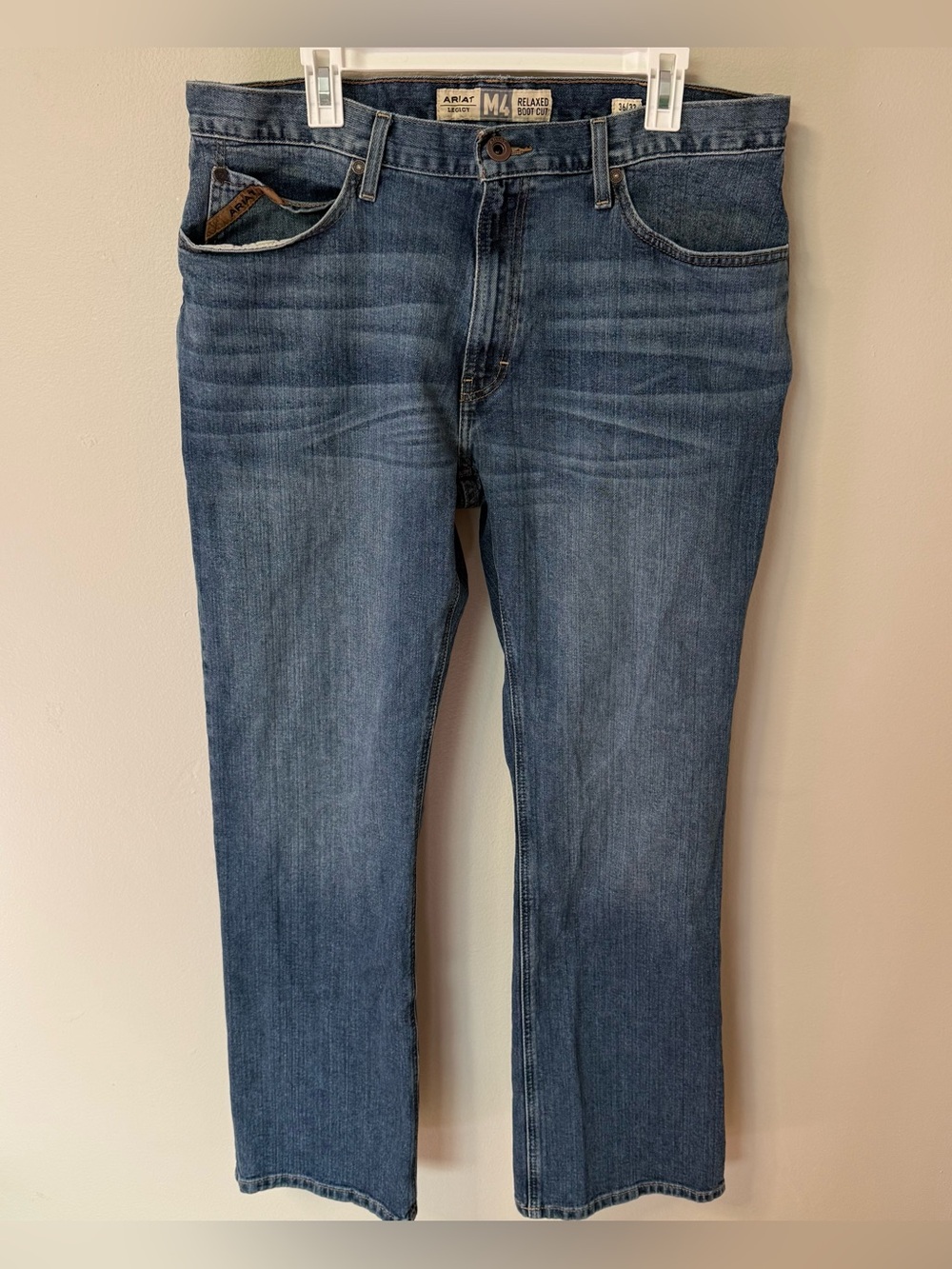 Ariat M4 Relaxed Boot Cut Jeans Mens 36 x 32 Blue Kilroy Legacy Denim 10022676
